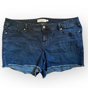 Torrid Cutoff Dark Jean Shorts Size 24